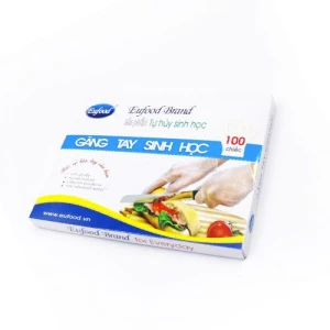 Găng Tay Tự Hủy Sinh Học Eufood 100 Cái