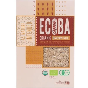 Gạo Lứt Nâu Hữu Cơ Ecoba 1 Kg