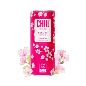Nước Cocktail Vị Sake Và Dưa Hấu Sakura Chill 250Ml