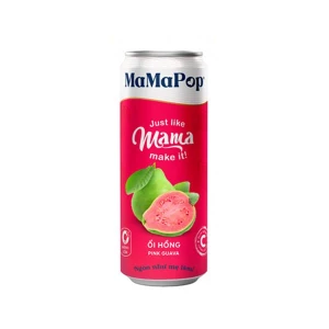 Nước Trái Cây Có Gas Vị Ổi Hồng Mamapop 330Ml