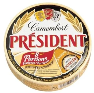 Phô Mai Camembert President 8 Miếng 250G