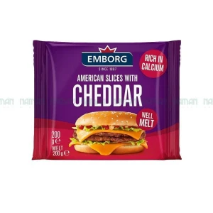 Phô Mai Cheddar Kiểu Mỹ Cắt Lát F.I.D.M Emborg 200G
