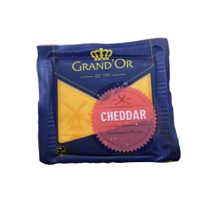 Phô Mai Cheddar Màu Nguyên Khối Grandor 200G