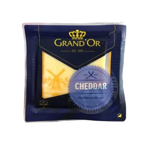 Phô Mai Cheddar Trắng Nguyên Khối Grandor 200G