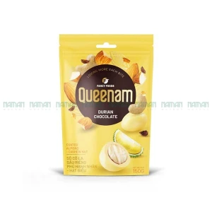 Sô Cô La Sầu Riêng Phủ Hạnh Nhân-Hạt Điều Queenam 150G