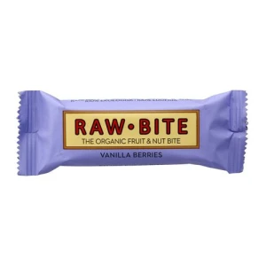 Thanh Dinh Dưỡng Hữu Cơ Từ Hạt Và Trái Cây Vị Vanila Dâu Raw Bite 50G