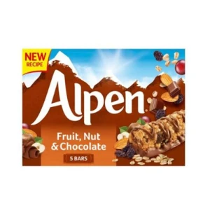 Thanh Dinh Dưỡng Trái Cây, Hạt & Chocolate Alpen 5X29G