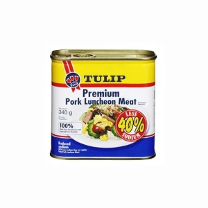 Thịt Hộp Ít Muối Luncheon Meat Tulip 340G