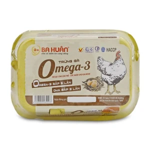 Trứng Gà Omega 3 Ba Huân 6 Trứng /Hộp