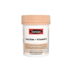 Viên Uống Bổ Sung Canxi & Vitamin D3 Swisse 90V