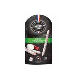 Xúc Xích Khô Mini Vị Phô Mai Dê & Ớt Espelette Auvernou 100G