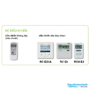 Remote dây âm trần Multi Mitsubishi Heavy
