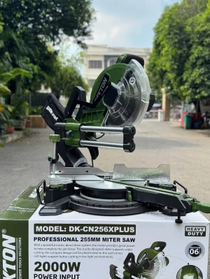 Máy cắt nhôm trượt DEKTON DK-CN256XPLUS (Màu Olive ), 255mm, 2000W