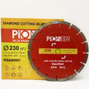 LƯỠI CẮT BÊ TÔNG GẠCH ĐÁ RSA09001 16 RĂNG Ø230MM CÔNG NGHỆ ÉP NÓNG