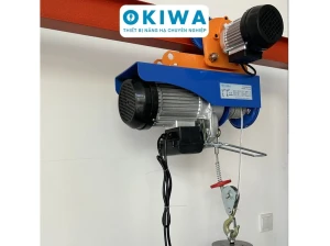 Máy tời treo 2 chiều PA 1200 + con chạy cáp dài 30m 220v