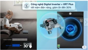 Máy giặt Samsung Inverter 12 kg WW12CB944DGBSV (BH toàn quốc)