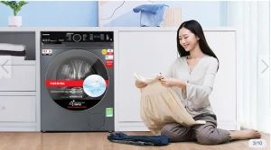 Máy giặt sấy Toshiba Inverter giặt 12.5 kg - sấy 8 kg TWD-BM135GF4V(MG)SG