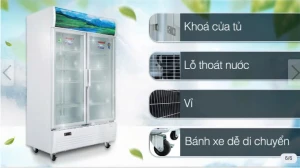 Tủ mát Sanaky Inverter 1100 lít (xả kho)