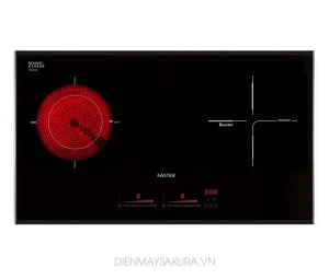 Bếp điện từ Faster FS 744 HM 2 lò phím trượt slide