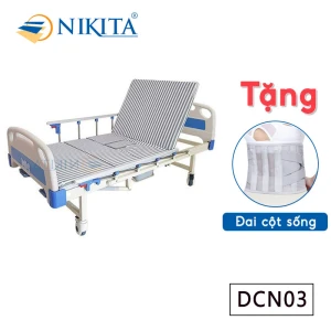 Giường Y Tế 3 Tay Quay có Bô Vệ Sinh NKT-DCN03