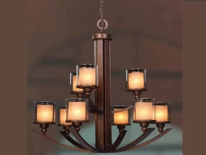 Đèn chùm gỗ cổ điển VU049709HA