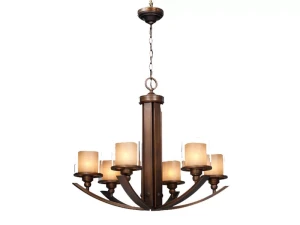 Đèn chùm gỗ treo trần VU049706HB