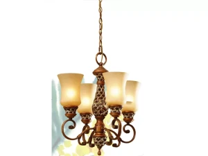 Đèn chùm thủy tinh treo trần VU020704HA - 300 quạt trần đèn trang trí cao cấp ĐẸP MÁT ÊM