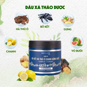 [New] Kem xả thảo dược NamNung Bồ kết, hà thủ ô, chanh, gừng 220ml 