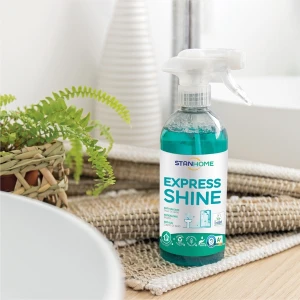 Xịt tẩy cặn canxi nước cứng cho nhà tắm Express Shine Stanhome tiêu chuẩn Air Label Score 500ml