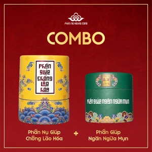 Bộ Đôi Phấn Ngừa Mụn Phấn Dưỡng Da Phấn Nụ Hoàng Cung