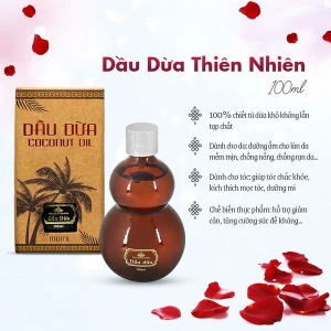 Dầu Dừa, Nguyên Chất, Phấn Nụ Hoàng Cung, Tinh Khiết Ép Lạnh, Dưỡng Da