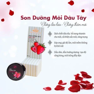 Son Dưỡng, Son Dưỡng Dâu Tây, Phấn Nụ Hoàng Cung, Dung Tích 5g