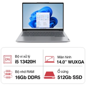 Laptop Lenovo ThinkBook 14 G6 IRL (i5 13420H/ 16GB/ 512GB SSD/ 14 inch WUXGA/ Win11/ Gray/ Vỏ nhôm/ 2Y)