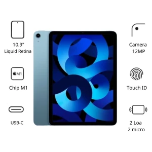 Máy tính bảng Apple IPad Air 5 M1 Wifi MM9E3ZA/A (64GB/ Blue)