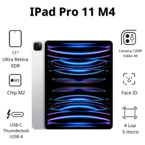 Máy tính bảng Apple IPad Pro 11 M2 Cellular (128Gb/ Silver/ MNYD3ZA/A)