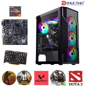Máy tính để bàn PCPA Bane -R5/16G/256G/GTX1660 Super (Ryzen 5 3500/ AMD B450/ 16GB/ 256Gb SSD/ GTX 1660 Super)