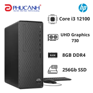 PC HP M01 F2029D 77B55PA (I3 12100/ 8GB/ 256Gb SSD/ Wifi BT/ Key/ Mouse/ Win11/ 1Y)