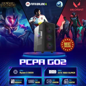 PC PCPA G02 R5/16G/256SSD/GTX1660S (R5 5600/ 16GB/ 256Gb SSD/ GTX 1660/ NoOS/ 3Y)