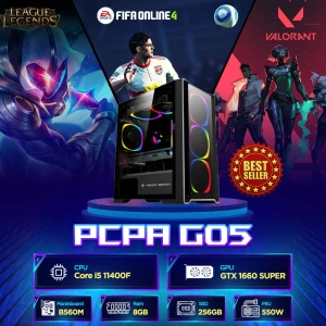 PC PCPA G05 (i5 11400F/ 8GB/ 256Gb SSD/ GTX 1660/ NoOS/ 3Y)