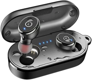 Tai nghe không dây TOZO T10 Bluetooth 5.3 với hộp sạc không dây, chống nước IPX8, âm thanh nổi