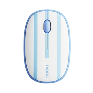 Chuột không dây Rapoo M650 Silent Argentina Whilte Blue (Bluetooth + Wireless 2.4G)