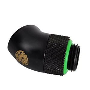 Fitting Bitspower Adapter 45* Male - Female Rotary Matt Black (Hàng Thanh Lý)