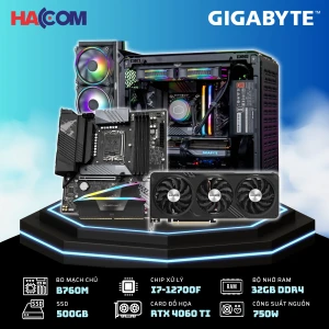 HACOM APOLLO i13  (GeForce RTX 4060 Ti/i7 12700F/B760/32G RAM /750W)