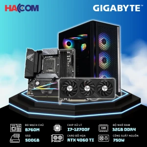 HACOM APOLLO i18  (i7 12700F/B760/32G RAM/RTX 4060Ti/750W)