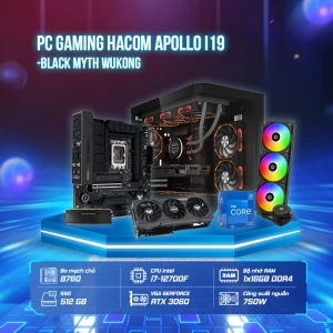 HACOM APOLLO i19-Black Myth Wukong (i7 12700F/B760/16G RAM/RTX 4060Ti/750W) ( POWER BY ASUS )