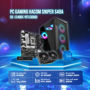 HACOM SNIPER S48A  (i5 12400F/RTX3060)