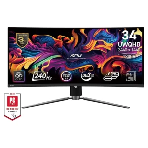 Màn hình MSI MPG 341CQPX QD-OLED (34 inch/UWQHD/OLED/240Hz/0.03ms/cong)
