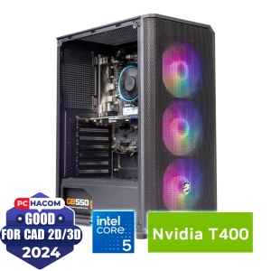 PC HACOM CAD C121 (i5-14400F/B760/16GB RAM/500GB SSD/T400 4GB/550W)
