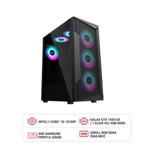 PC HACOM ESPORT GAMING 004 (I3 10105F/B460/8GB RAM/256GB SSD/GTX 1650)