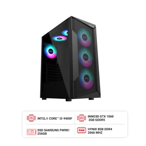 PC HACOM ESPORT GAMING 009 (I5 9400F/B360/8GB RAM/256GB SSD/GTX 1060)